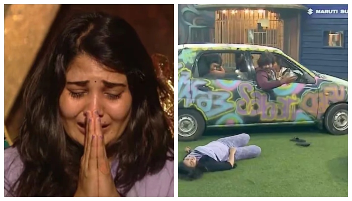 Sandra Amy Prijan crying and a car