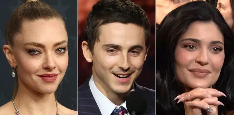 Timothee Chalamet, amanda seyfried and kylie jenner