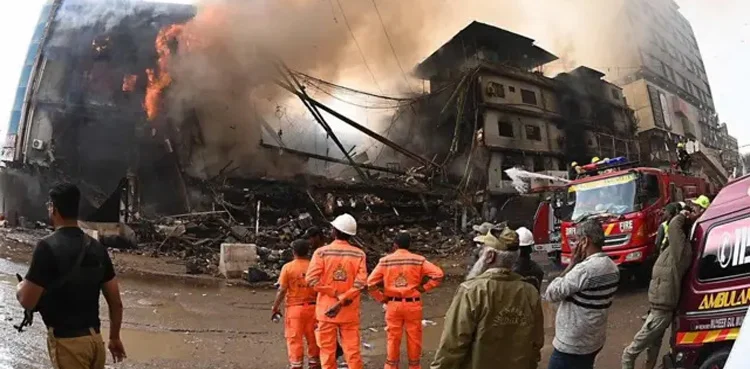 Gul plaza after destroying