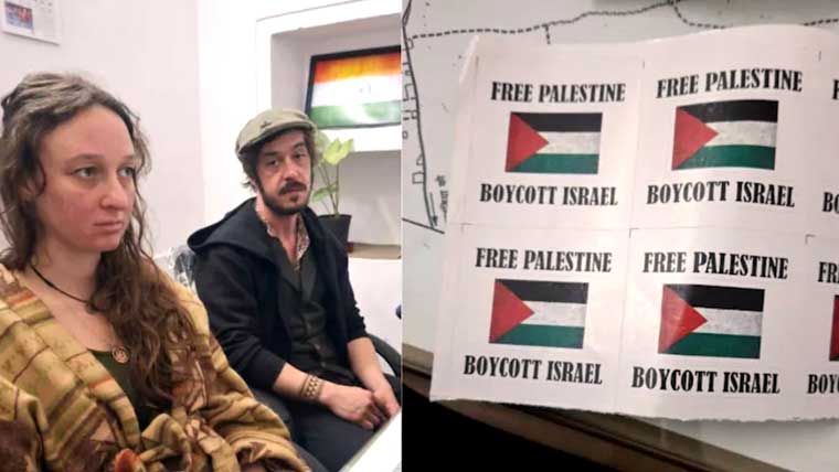 two british tourists in indian embassy