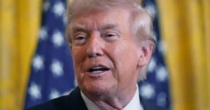 President Trump giving speech